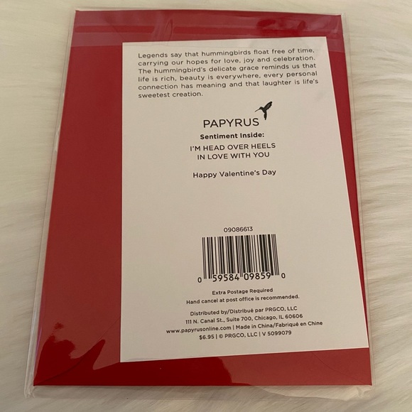 3/$15 NWT Happy Valentine’s Day Papyrus Card “I’m head over heels in love with…” - Picture 2 of 4